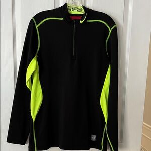 Nike Pro Combat Red and Black Dri-FIT Top